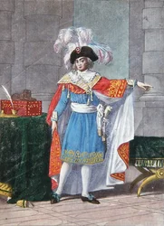 Uno de los cinco miembros del Directorio Ejecutivo del período del Directoire (1795-99) en traje formal