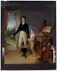 Retrato de Frédéric Donnadieu y su hijo Frédéric