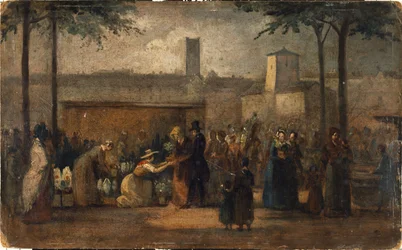El mercado de las flores, hacia 1839 (pintura)