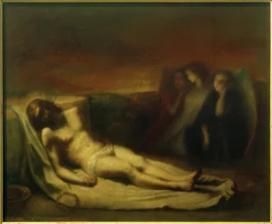 Cuerpo de Cristo con ángeles