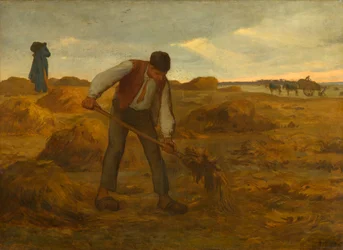 Campesino Esparciendo Estiércol