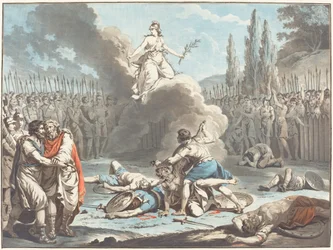 El combate de los Horacios y los Curiacios, 1783