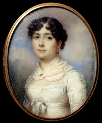 Retrato de la aventura inglesa Sophie Dawes, baronesa de Feucheres