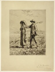 Campesinos yendo a trabajar