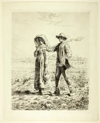 Campesinos yendo a trabajar
