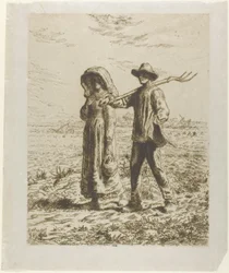 Campesinos yendo a trabajar