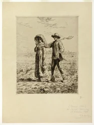 Campesinos yendo a Trabajar