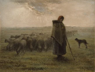 Pastora y su rebaño, 1862-63