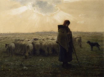 La pastora y su rebaño, 1862-67