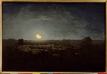 El parque de ovejas, luz de luna