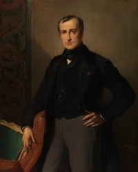 El pintor Paul Delaroche (óleo sobre lienzo)