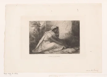 Mujer árabe sentada
