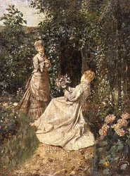 En el jardín