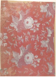 Diseño para seda estampada, ca. 1780-1825