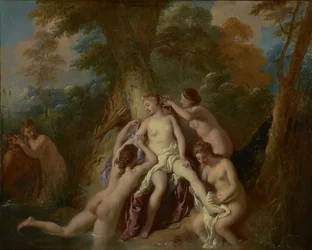 Diana y sus ninfas bañándose, 1722-4