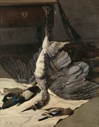 Naturaleza muerta con garza, 1867