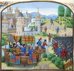 Jean Froissart, Crónicas, 154v, 12148 btv1b8438605hf336, cosecha