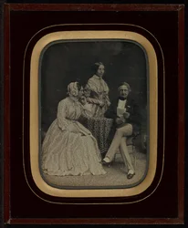 Retrato de Jean Gabriel y Anne-Charlotte-Adélaide Eynard con Madame Charrière