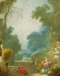 Un juego de gallina ciega, ca. 1775-1780