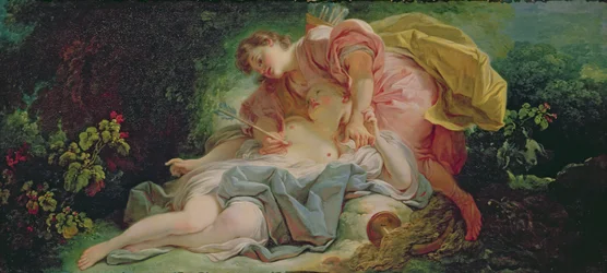 Céfalo y Procris (óleo sobre lienzo)
