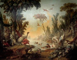 Paisaje con los zancudos