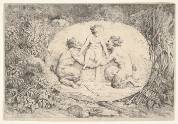 Ninfa sostenida por dos sátiros, 1763