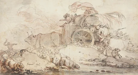 El carro detenido, 1759