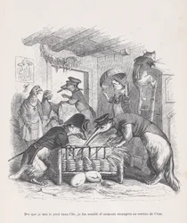 Tan pronto como puse un pie en la isla... de Escenas de la Vida Privada y Pública..., ca. 1837-47