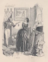 Nuevo Acteón, sorprendí a Diana, no en su baño sino con un comerciante en el baño. de th..., 1843