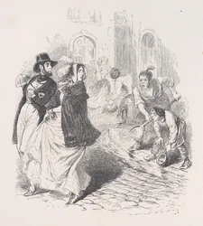 Solo en todas partes hay grifos de agua, regaderas de cualquier forma, palas y macetas de cualquier tamaño, 1843