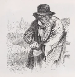 El viejo vagabundo de Las obras completas de Béranger, 1836