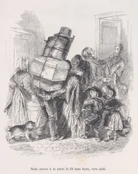 Estaremos en tu puerta al mediodía sin falta, de las Pequeñas Miserias de la Vida Humana, 1843