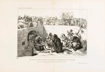 El pueblo entregado a los impuestos vampiros. De La Caricature, 1833