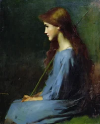 Pequeña pastora, siglo XIX