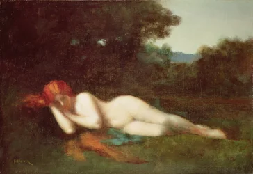 Desnudo acostado