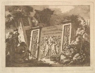 Frontispicio, de Recueil de Compositions par Lagrenée Le Jeune Collection of Compositio..., 1782