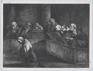 Monjes cantando, 1795