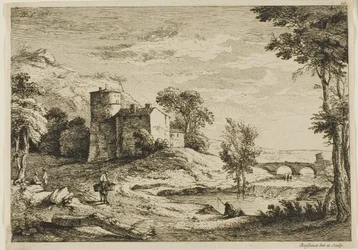 Campesino montado en un burro