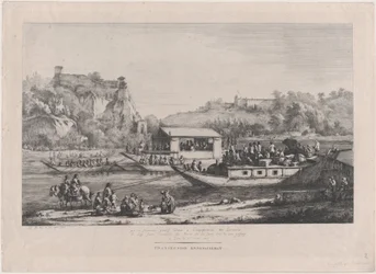 El Papa Pío VII en el Saône, 1805