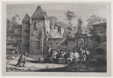 La vieja puerta de Vaise, Lyon, 1803