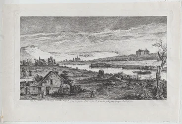 Vista del Castillo de Madrid, cerca de París, 1764