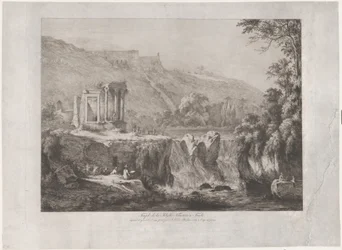 Vista del templo de la Sibila Tiburtina, 1809