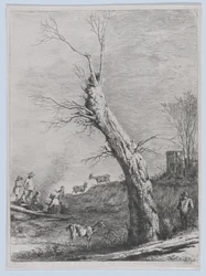 Invierno, después de un dibujo completado en Saint-Chamond, 1795