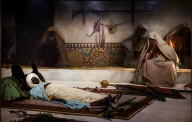 Día del funeral - Escena de Marruecos