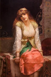 Belleza oriental, antes o alrededor de 1880 (Óleo sobre lienzo)