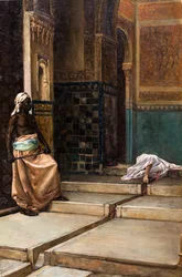 Escenario de la ejecución en la Alhambra de Granada (detalle)