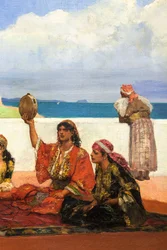 El baile de la bufanda (detalle), ca. 1880 (Óleo sobre lienzo)