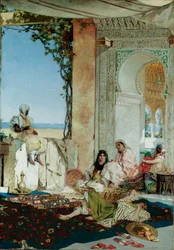 Mujeres de un harén en Marruecos, 1875