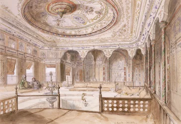 Interior de un palacio en Uyne