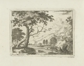 paisaje de montaña con un río